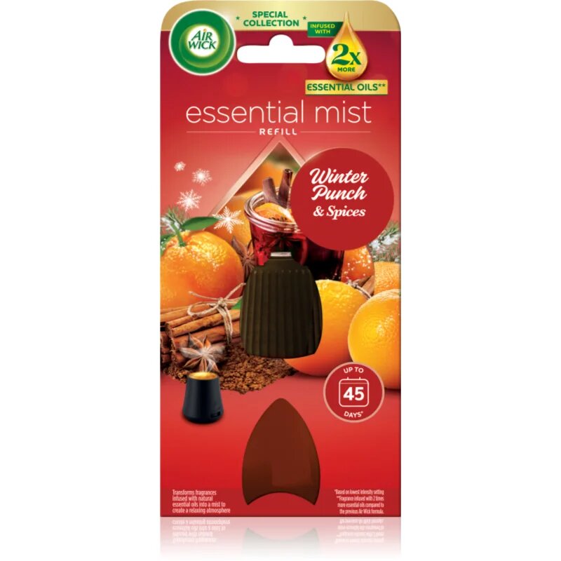 Air Wick Essential Mist Zimní punč náplň do aroma difuzérů 20 ml