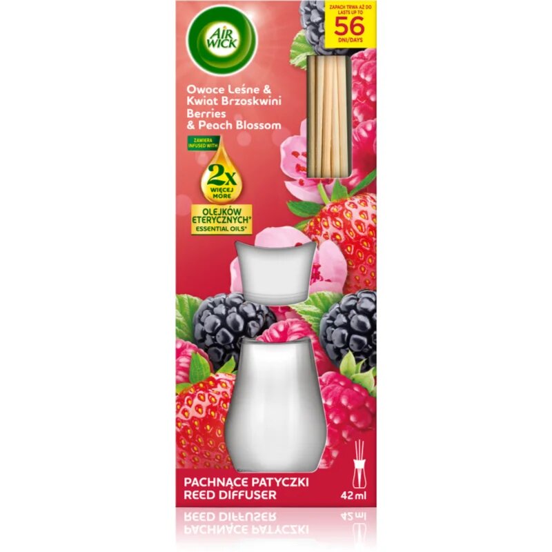 Air Wick Essential Oils Lesní plody a broskvový květ aroma difuzér 42 ml