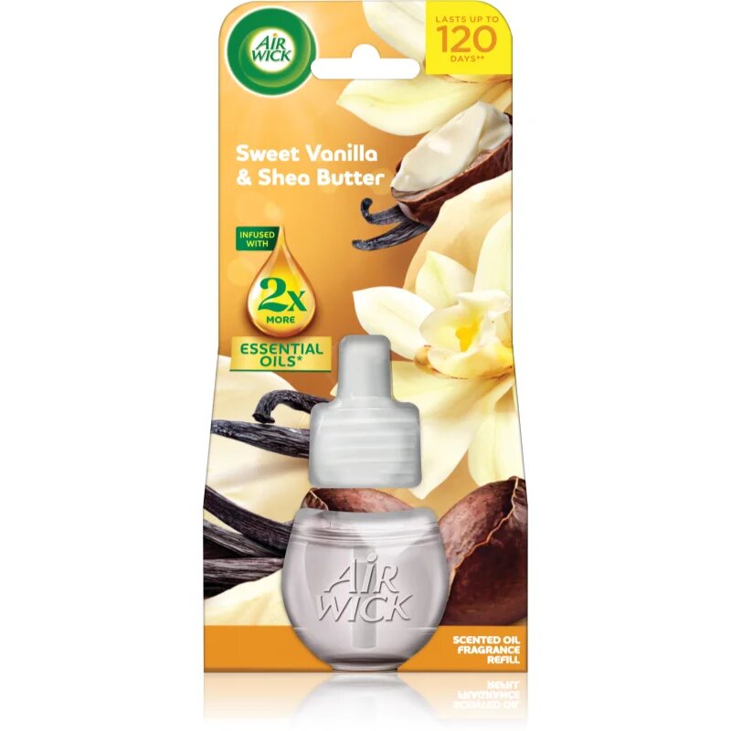 Air Wick Essential Oils Vanilka a bambucké máslo náplň do elektrického difuzéru 19 ml