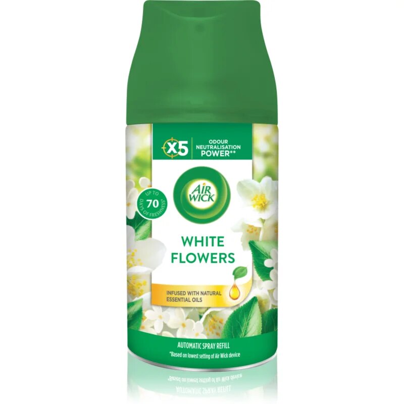 Air Wick Freshmatic Bílé květy osvěžovač vzduchu – náhradní náplň 250 ml