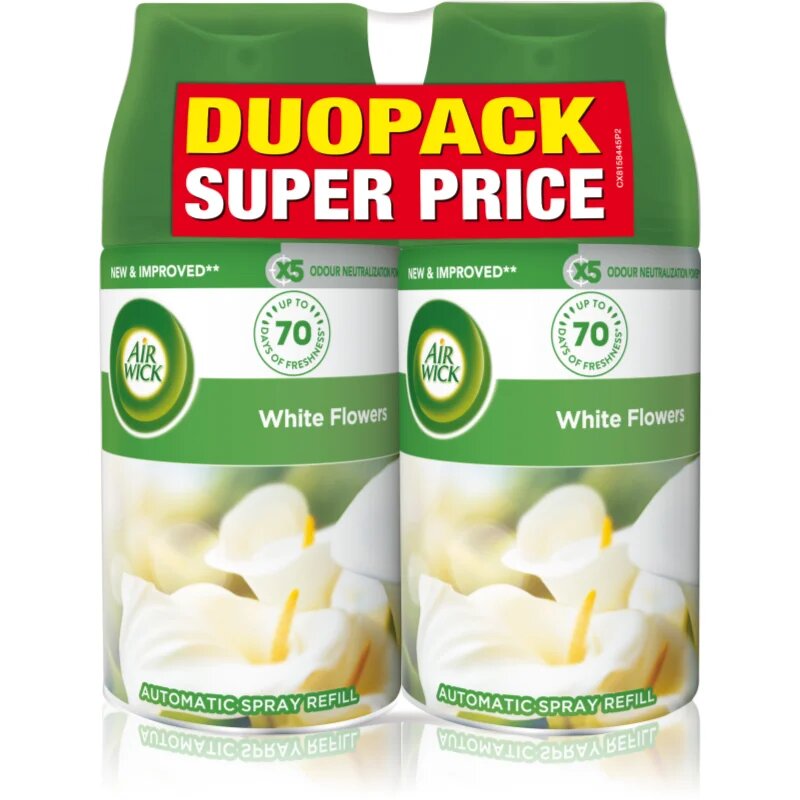 Air Wick Freshmatic Bílé květy osvěžovač vzduchu – náhradní náplň s vůní DUO 2x250 ml