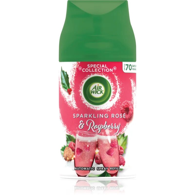 Air Wick Freshmatic Růžový sekt a maliny osvěžovač vzduchu – náhradní náplň 250 ml