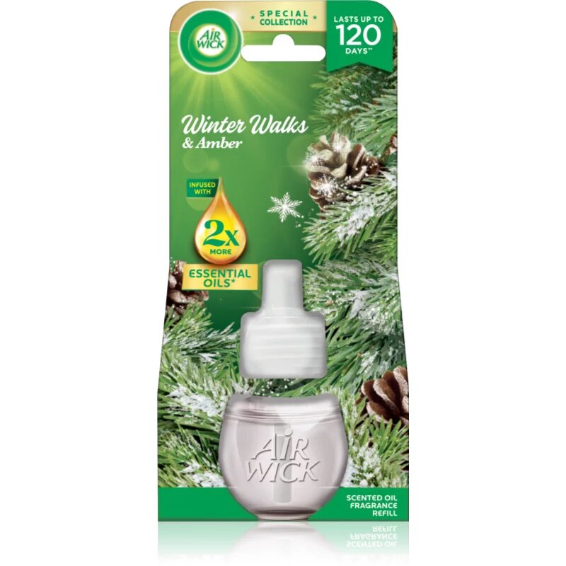 Air Wick Winter Walks&Amber Zimní les náplň do elektrického difuzéru 19 ml