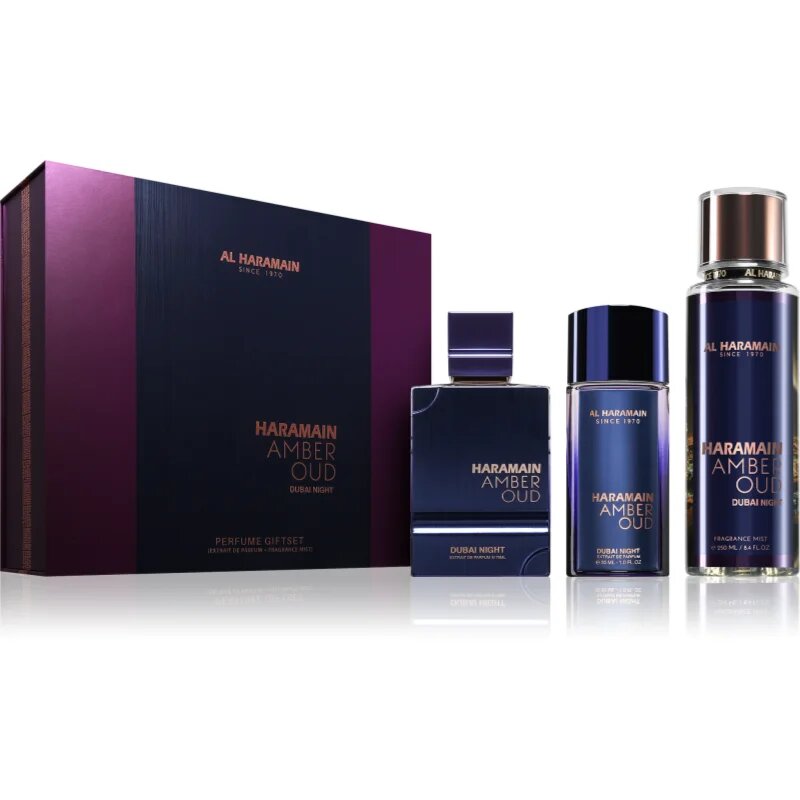 Al Haramain Amber Oud Dubai Night dárková sada unisex 1 ks