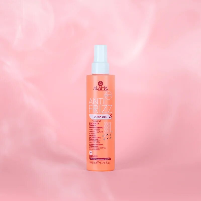 Alama Professional Anti Frizz Extra Liss uhlazující kúra pro lesk suchých a křehkých vlasů 200 ml