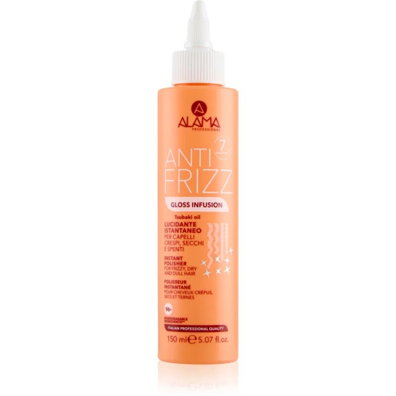 Alama Professional Anti Frizz Gloss Infusion bezoplachové sérum pro lesk a hebkost vlasů 150 ml