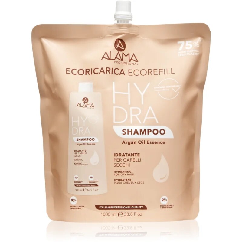 Alama Professional Hydra Shampoo hydratační šampon Eco Refill 1000 ml