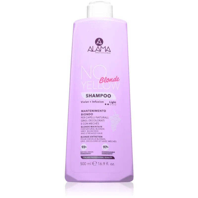 Alama Professional No Yellow Blonde šampon proti žlutým tónům 500 ml