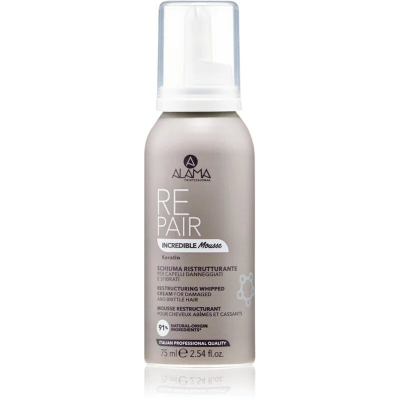 Alama Professional Repair Incredible Mousse pěna pro ošetření poškozených vlasů 75 ml