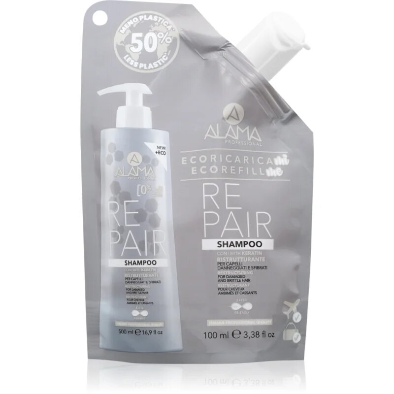 Alama Professional Repair Shampoo obnovující šampon Eco Refill 100 ml