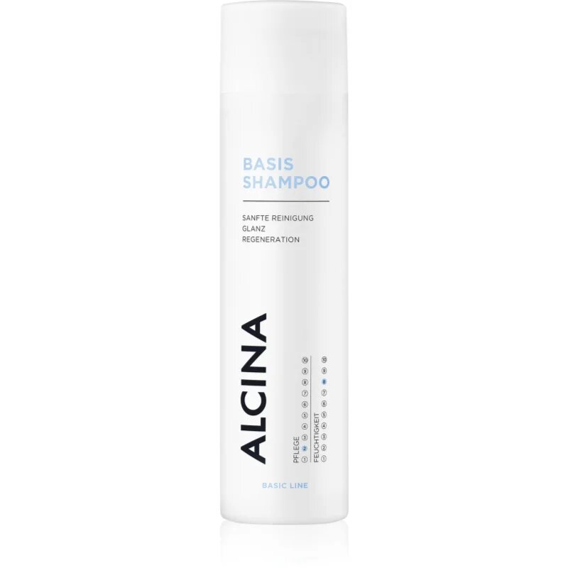 Alcina Basic Line zkrášlující a regenerační šampon pro všechny typy vlasů 250 ml