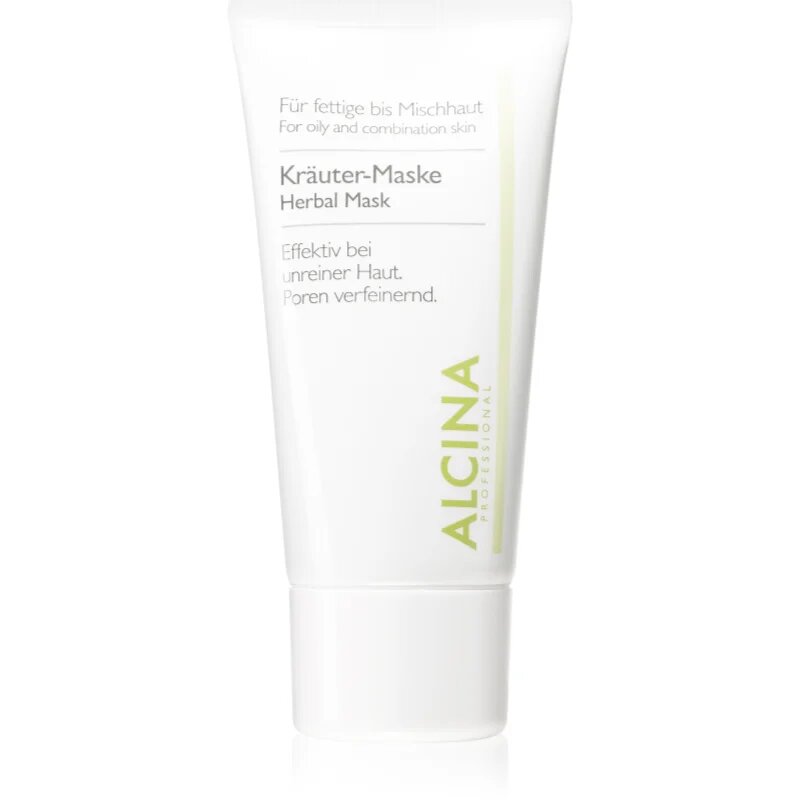 Alcina For Oily Skin bylinná maska proti lesknutí pleti a rozšířeným pórům 50 ml