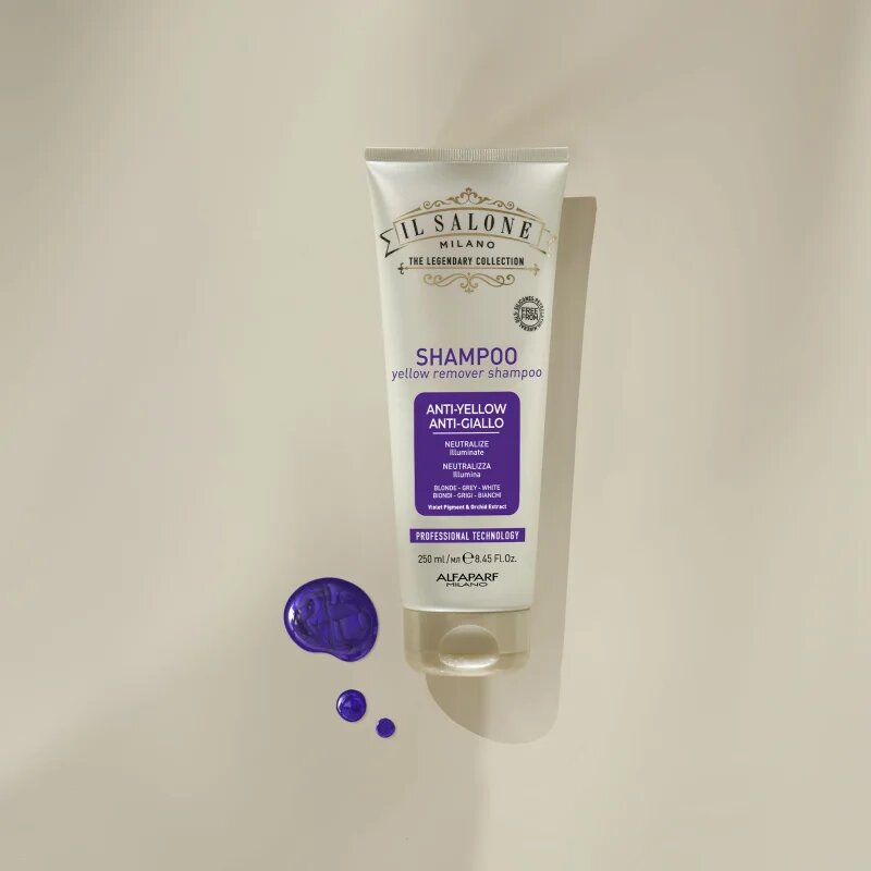 Alfaparf Milano Il Salone Milano Anti-yellow fialový šampon neutralizující žluté tóny 250 ml