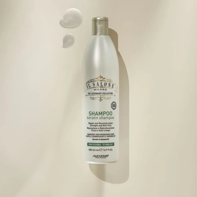 Alfaparf Milano Il Salone Milano Keratin obnovující šampon pro poškozené vlasy 500 ml