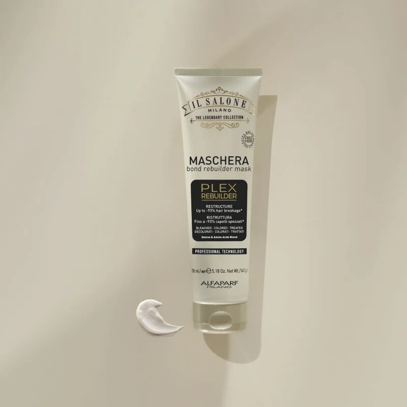 Alfaparf Milano Il Salone Milano Plex Rebuilder maska pro odbarvené barvené a chemicky ošetřené vlasy 150 ml