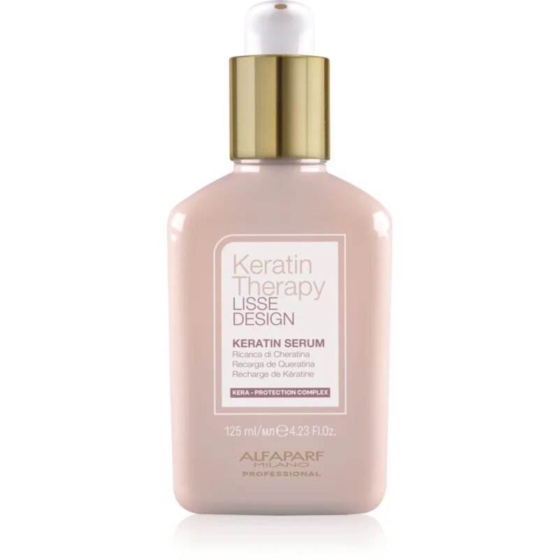 Alfaparf Milano Keratin Therapy Lisse Design hydratační sérum pro lesk a hebkost vlasů 125 ml