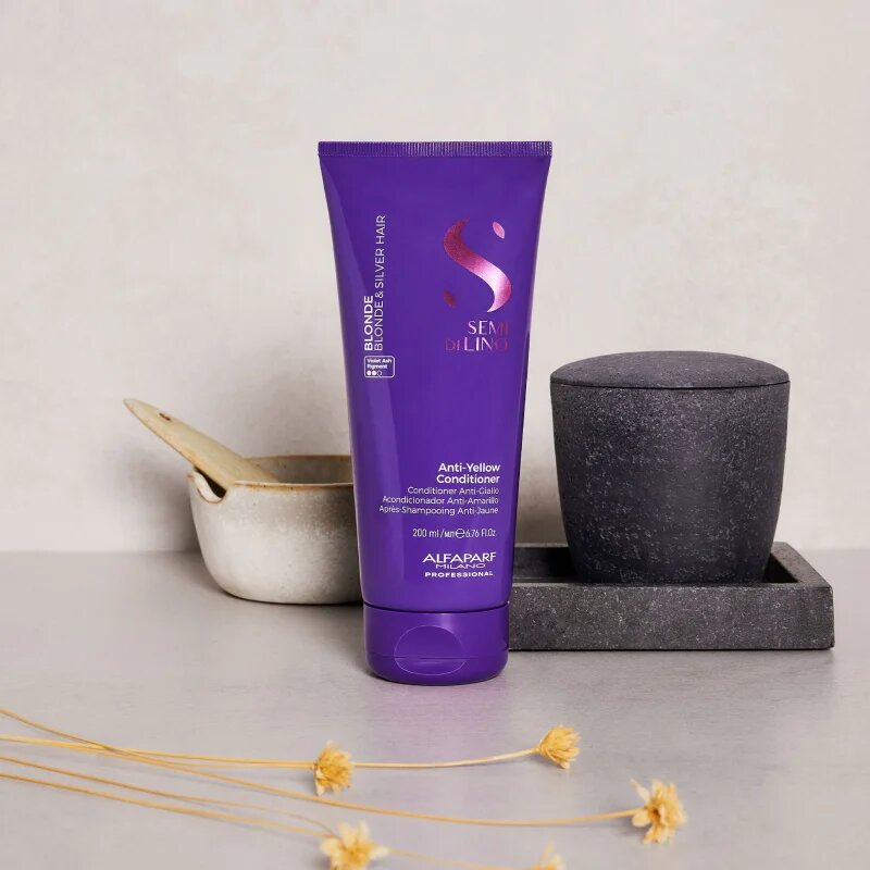 Alfaparf Milano Semi di Lino Blonde fialový kondicionér pro blond a melírované vlasy 200 ml