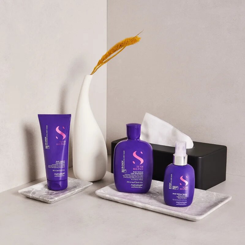 Alfaparf Milano Semi di Lino Blonde fialový kondicionér pro blond a melírované vlasy 200 ml