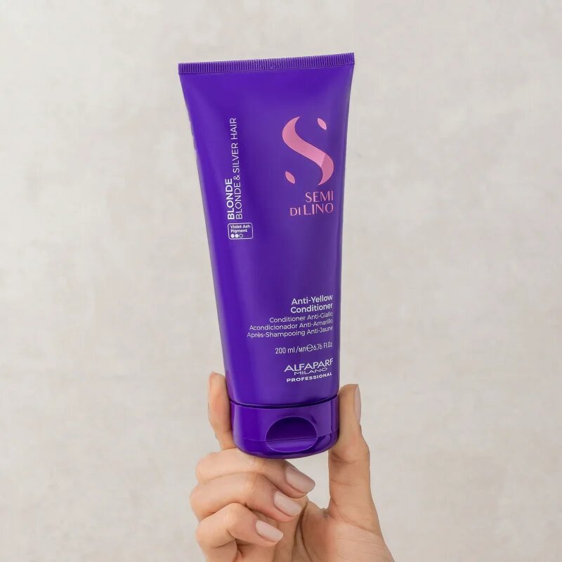 Alfaparf Milano Semi di Lino Blonde fialový kondicionér pro blond a melírované vlasy 200 ml