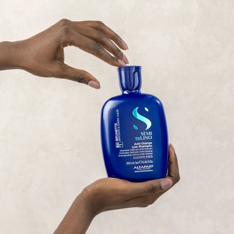 Alfaparf Milano Semi di Lino Brunette tónovací šampon neutralizující mosazné podtóny 250 ml