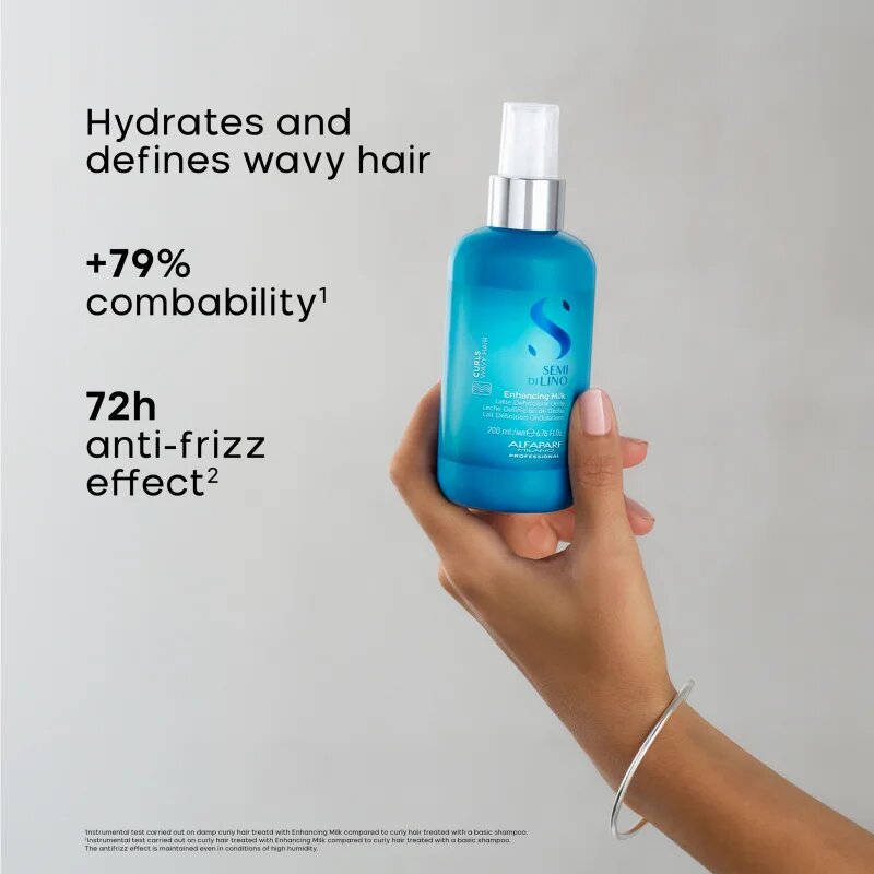 Alfaparf Milano Semi Di Lino Curls Enhancing Milk definující krém pro posílení kudrnatých a vlnitých vlasů 200 ml