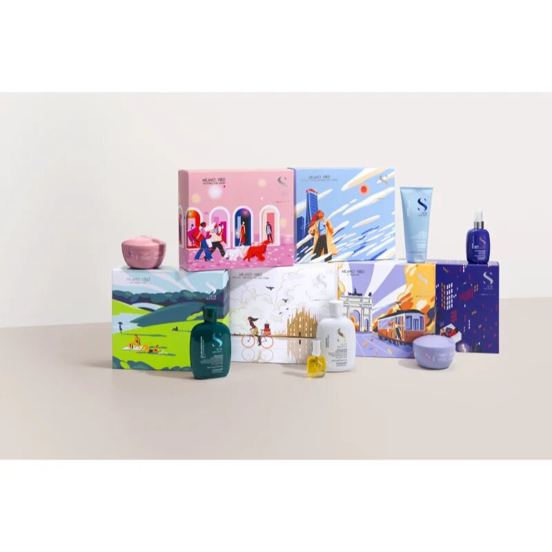 Alfaparf Milano Semi di Lino Diamond Holiday Kit dárková sada pro lesk a hebkost vlasů