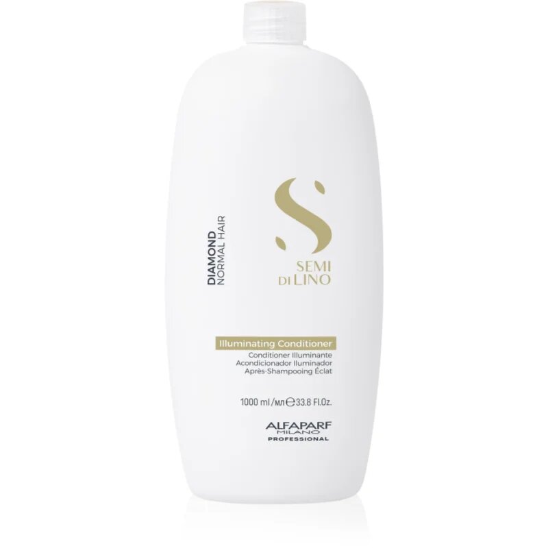 Alfaparf Milano Semi di Lino Diamond Illuminating rozjasňující kondicionér pro lesk a snadné rozčesávání vlasů 1000 ml