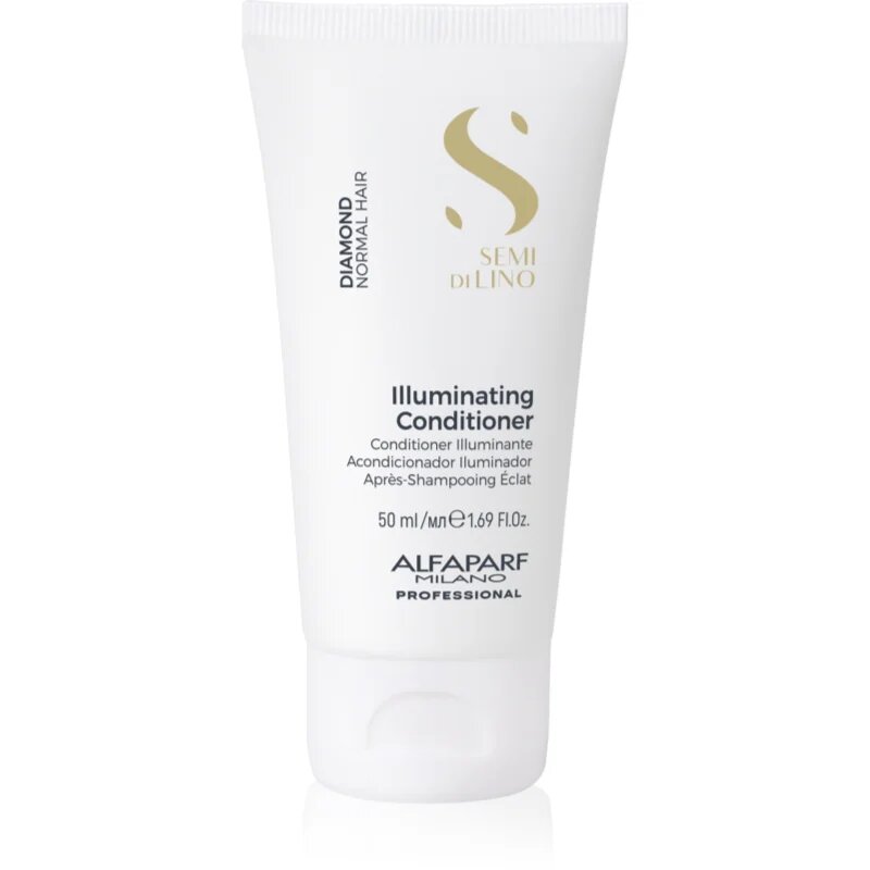 Alfaparf Milano Semi di Lino Diamond Illuminating rozjasňující kondicionér pro lesk a snadné rozčesávání vlasů 50 ml