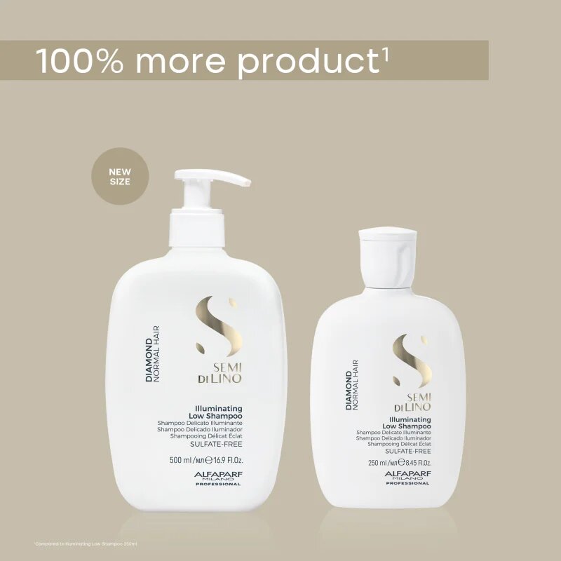 Alfaparf Milano Semi di Lino Diamond Illuminating rozjasňující šampon pro normální vlasy 500 ml
