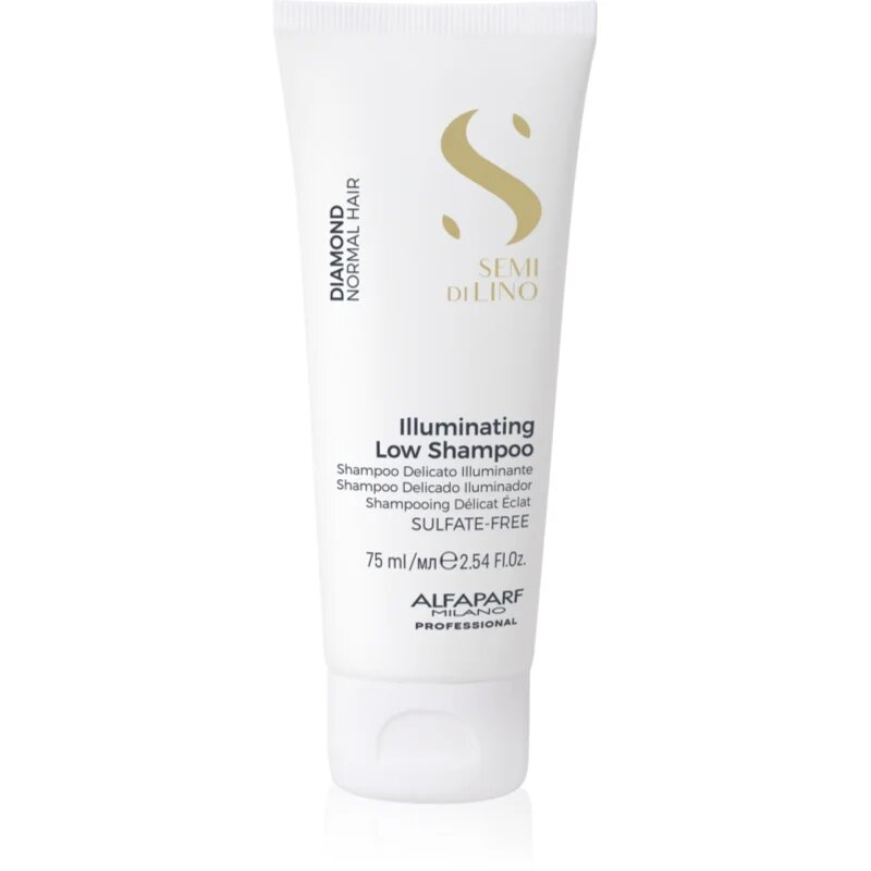 Alfaparf Milano Semi di Lino Diamond Illuminating rozjasňující šampon pro normální vlasy 75 ml