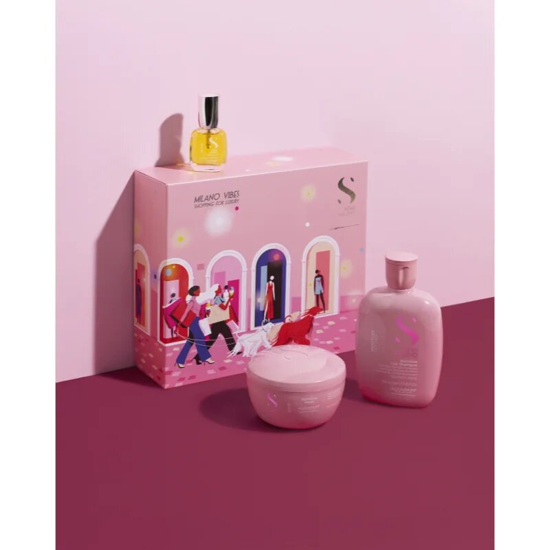 Alfaparf Milano Semi di Lino Moisture Holiday Kit dárková sada pro intenzivní hydrataci 3 ks