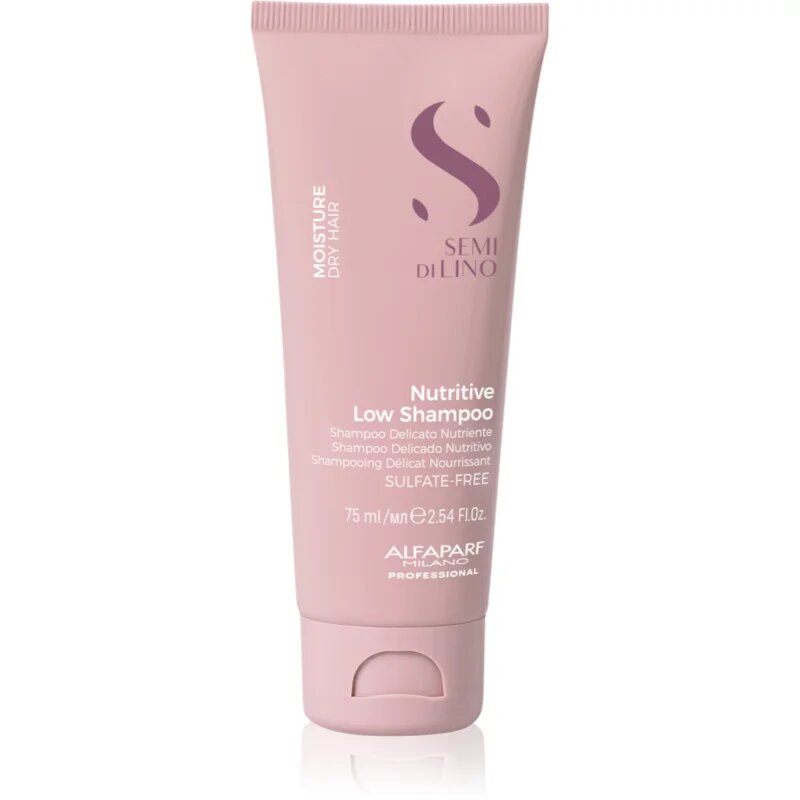 Alfaparf Milano Semi di Lino Moisture Nutritive Low Shampoo šampon pro suché vlasy 75 ml