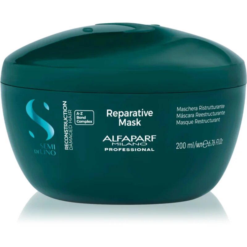 Alfaparf Milano Semi di Lino Reconstruction Reparative obnovující maska pro poškozené vlasy 200 ml