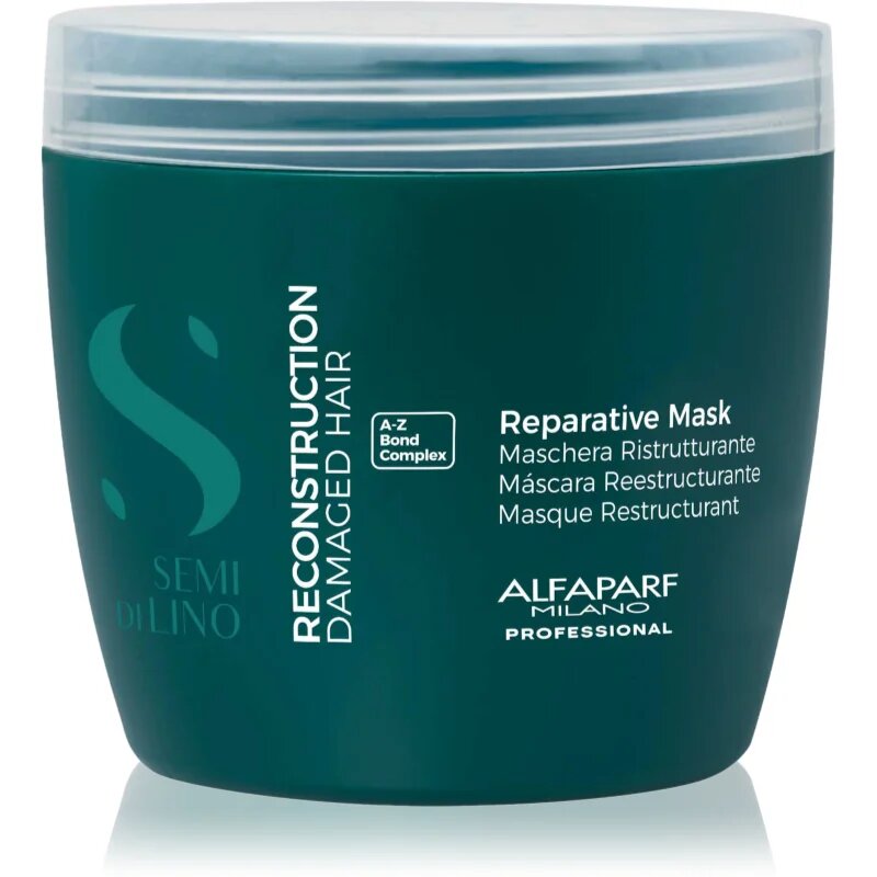 Alfaparf Milano Semi di Lino Reconstruction Reparative obnovující maska pro poškozené vlasy 500 ml