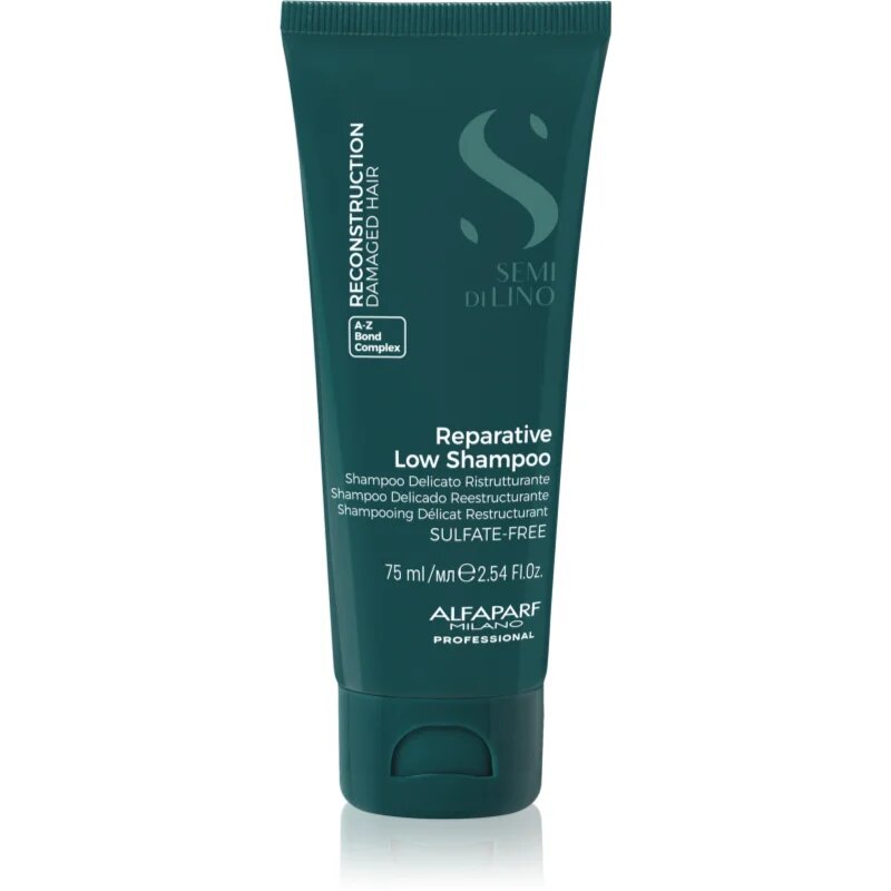 Alfaparf Milano Semi di Lino Reconstruction Reparative obnovující šampon pro poškozené vlasy 75 ml