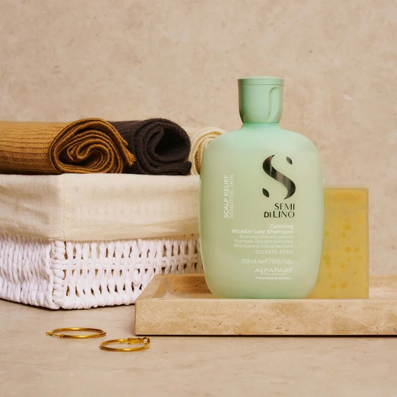 Alfaparf Milano Semi Di Lino Scalp Relief zklidňující šampon pro citlivou pokožku hlavy 250 ml
