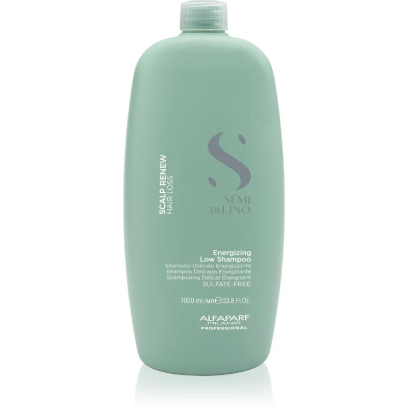 Alfaparf Milano Semi Di Lino Scalp Renew energizující šampon pro jemné řídnoucí a křehké vlasy 1000 ml