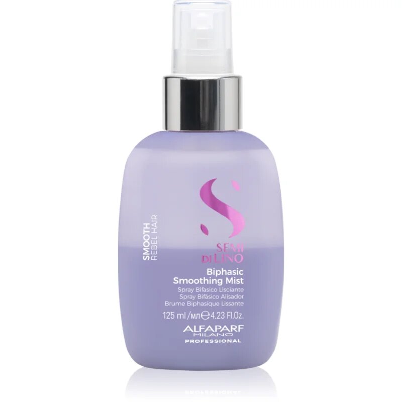 Alfaparf Milano Semi di Lino Smooth Biphasic Smoothing Mist dvoufázová péče na vlasy 125 ml