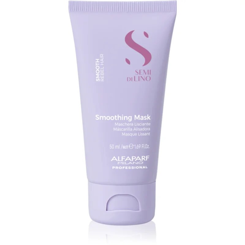 Alfaparf Milano Semi di Lino Smooth uhlazující maska pro nepoddajné a krepatějící se vlasy 50 ml