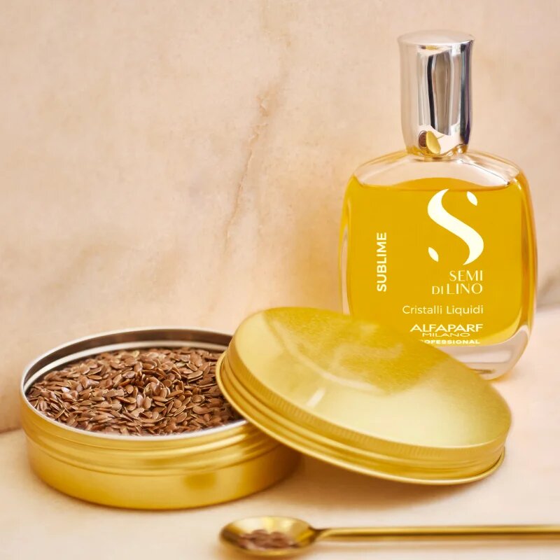 Alfaparf Milano Semi di Lino Sublime Cristalli hydratační olej pro lesk a hebkost vlasů 30 ml