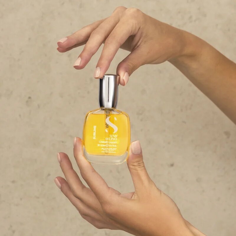 Alfaparf Milano Semi di Lino Sublime Cristalli hydratační olej pro lesk a hebkost vlasů 30 ml