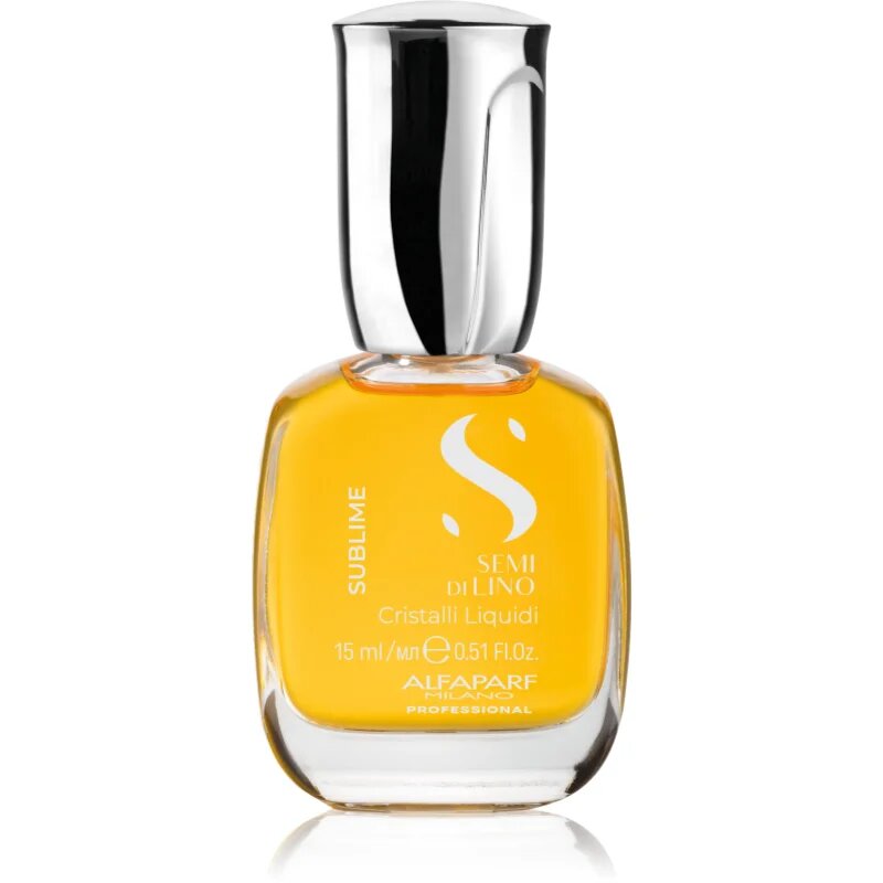 Alfaparf Milano Semi di Lino Sublime Cristalli hydratační olej pro lesk a hebkost vlasů White Box 15 ml
