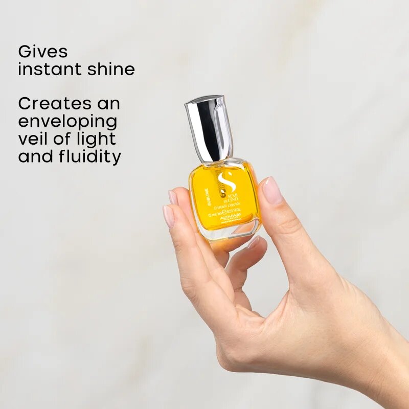 Alfaparf Milano Semi di Lino Sublime Cristalli hydratační olej pro lesk a hebkost vlasů White Box 15 ml