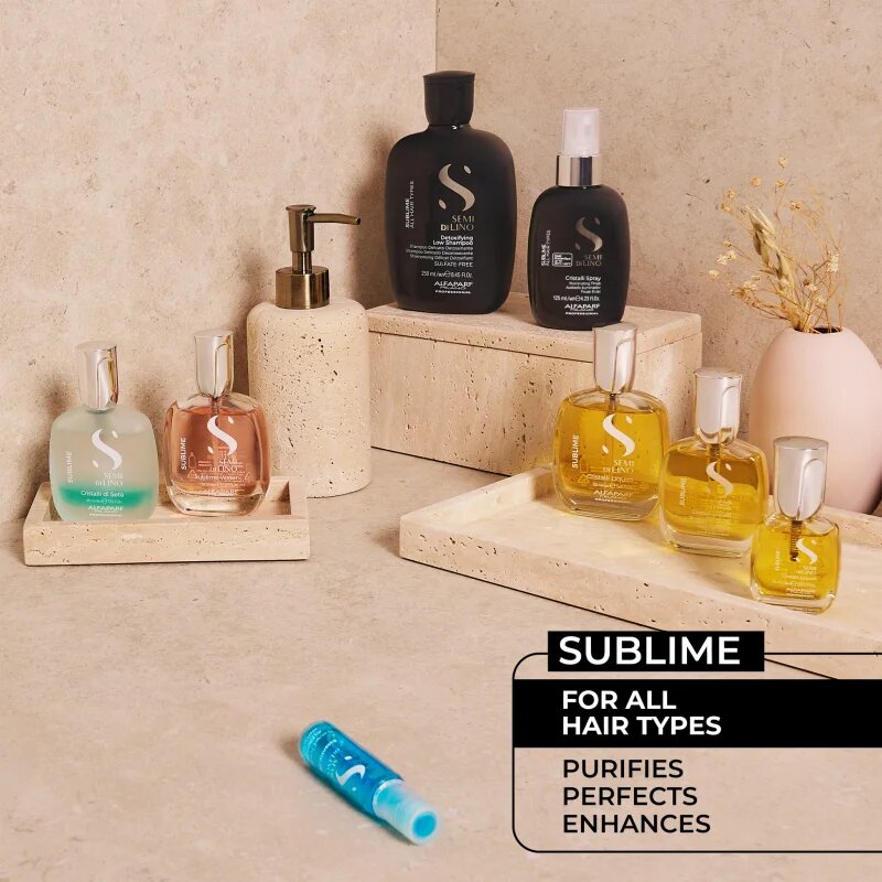 Alfaparf Milano Semi di Lino Sublime Liquid Light vlasová kúra pro lesk a hebkost vlasů 250 ml