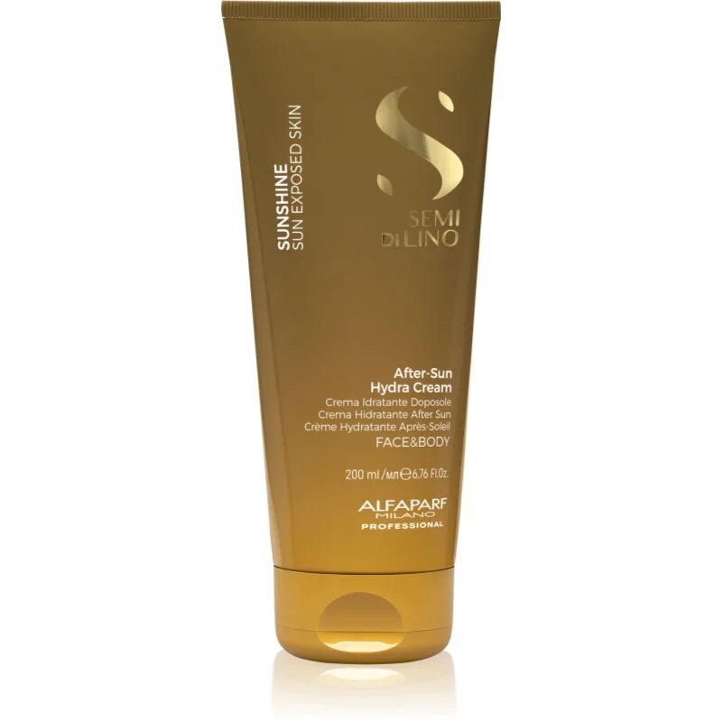 Alfaparf Milano Semi di Lino Sunshine After Sun Hydra Cream hydratační krém na obličej a tělo po opalování 200 ml