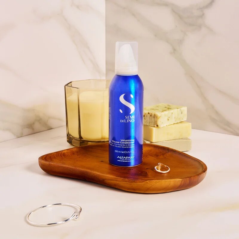 Alfaparf Milano Semi Di Lino Volumizing pěnový kondicionér pro objem 200 ml