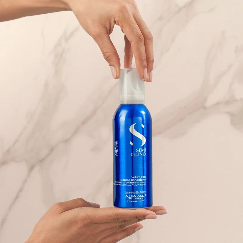 Alfaparf Milano Semi Di Lino Volumizing pěnový kondicionér pro objem 200 ml