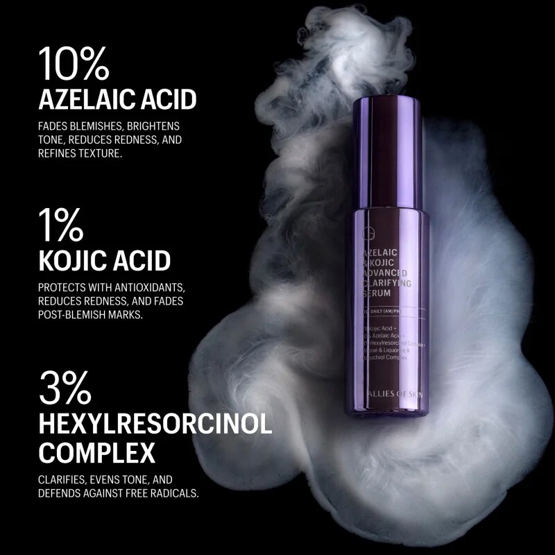 Allies of Skin Azelaic & Kojic Advanced Clarifying Serum hloubkově obnovující sérum na obličej 30 ml