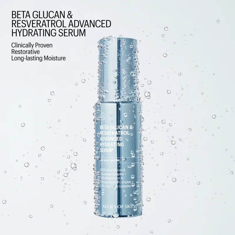 Allies of Skin Beta Glucan & Resveratrol Advanced Hydrating Serum intenzivně hydratační sérum 30 ml