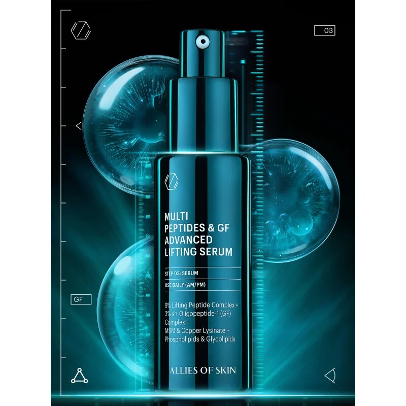 Allies of Skin Multi Peptides & GF Advanced Lifting Serum liftingové pleťové sérum 30 ml